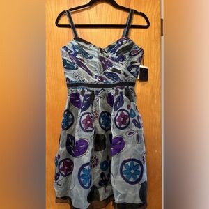 Anna Sui vintage Floral Patterned Dress